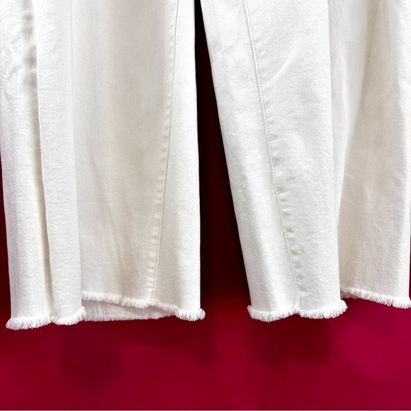 Warp + Weft Wide Leg White Stretch Jeans Denim Women's Plus Size 18Wx27 - Picture 6 of 11